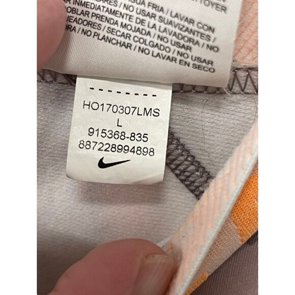 Nike Pro Hyperwarm Girl’s Black and Peach Tight Leggings Size Large - Picture 2 of 4